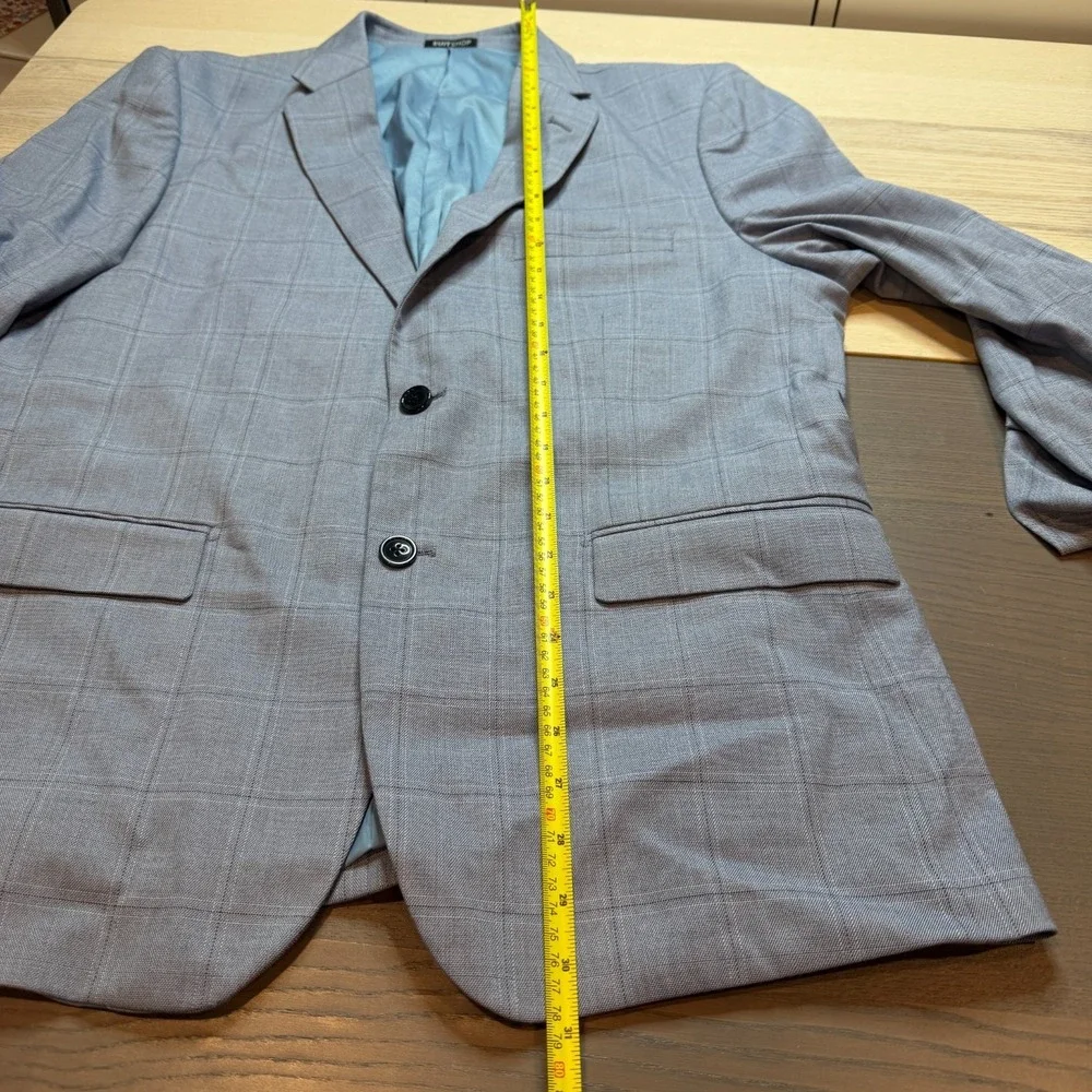SuitShop‎ Jacket Men 44S Slim Fit Gray/blue